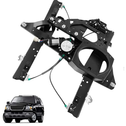 741-178 Front Left Driver Side Window Regulator w/ 2-Pin Motor Assembly - size: 741-178