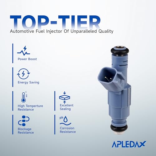 Fuel Injector 8pcs Set For/Dodge Dakota Durango, For/Jeep Grand Cherokee Commander, For/Chrysler Aspen, For/Mitsubishi Raider 2001-2007 4.7L Performance