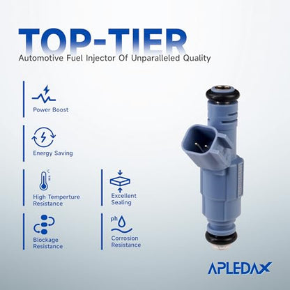 Fuel Injector 8pcs Set For/Dodge Dakota Durango, For/Jeep Grand Cherokee Commander, For/Chrysler Aspen, For/Mitsubishi Raider 2001-2007 4.7L Performance