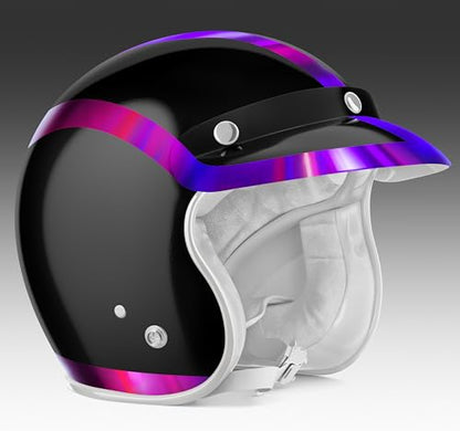 VViViD Holographic Purple Chrome Pinstripe Vinyl Tape Roll (4” x 25ft) - color: Holographic Purple Chrome, size: 4" x 25ft