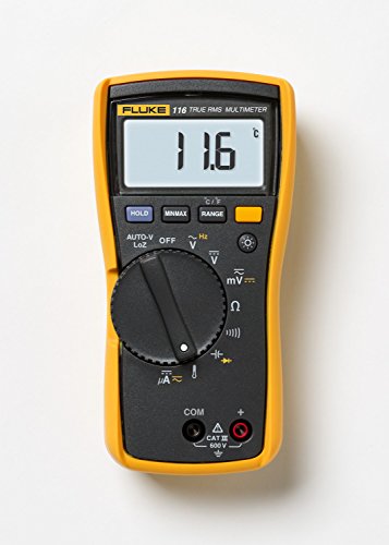 Fluke 116/323 Multimeter and Clamp Meter HVAC Combo Kit, AC/DC Voltage, AC Current 400 A, Microamps to Test Flame Sensors, Includes Temp Probe, Test Leads, TPAK and Carrying Case