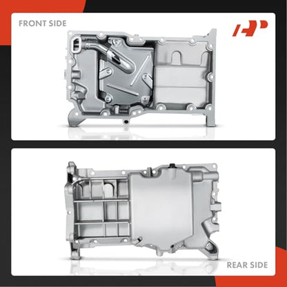 A-Premium Engine Oil Pan Sump with Drain Plug - style: Oil Pan Only