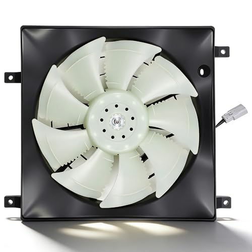 PartsFlow AC Condenser Cooling Fan Assembly For 2007-2013 Suzuki SX4 For 2012 Suzuki SX4 Crossover 621-371 - color: For Suzuki SX4