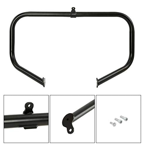 TCMT Black Engine Guard Highway Crash Bar Fits For Harley Touring 2009-2024 Street Glide 2017-2025 Road King Special 2015-2023 Road Glide 2014-2024 Ultra Limited - color: Black, size: Fit For 2009-2024 Touring (Tube Diameter 1.25")