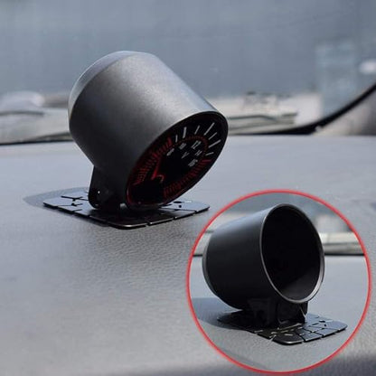 AUTOXBERT 52mm 2" Universal Single Gauge Pod Swivel Dash Mount - Automotive Replacement Housing Meter Cup - Black - color: Single Hole
