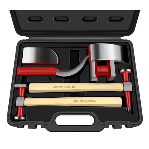 C&T 6 Piece Heavy Auto Body Repair Tool Hammer Dolly Set - size: 6pc