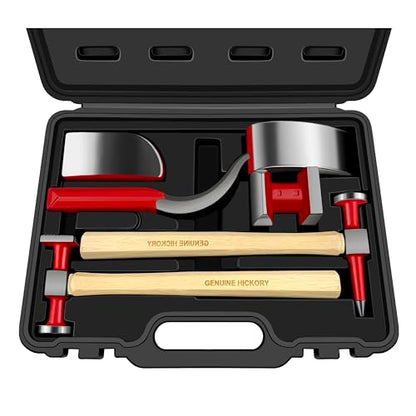 C&T 6 Piece Heavy Auto Body Repair Tool Hammer Dolly Set - size: 6pc