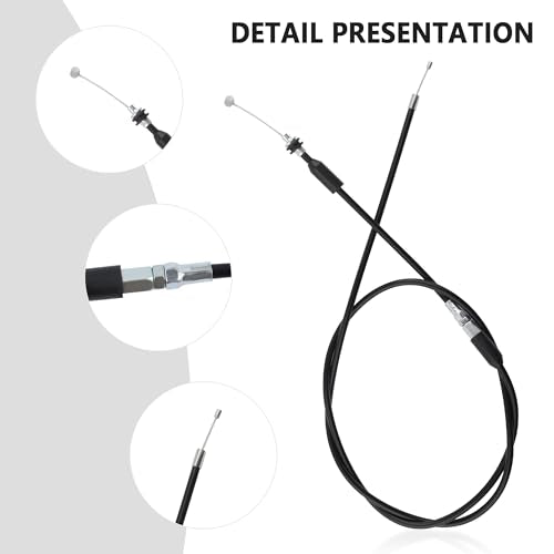 7/8'' 22mm Thumb Throttle Kit with Throttle Cable,Aluminum Motorcycle/Mini Bike Throttle Cable Replacement,Universal Motorcycle Accessories for 50-250cc ATV Bike