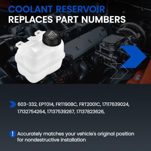603-332 Coolant Tank for BMW/Mini Cooper 07-16 - color: White, size: 603-332
