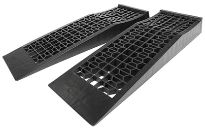 MaxxHaul 50516 4,400 lb. Capacity Low Profile Car Ramps, 2-Count, Black (Pack of 1) - size: Extended Length