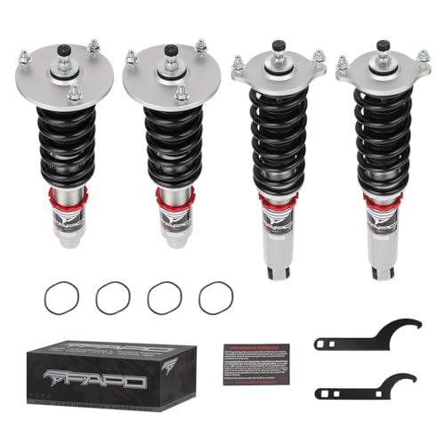 FAPO PF Coilovers 32 Level Damper for Mitsubishi Galant 1994-2003; for Mitsubishi Eclipse 1995-1999 Height Adjustable Mono-Tube Lowering Suspension Struts