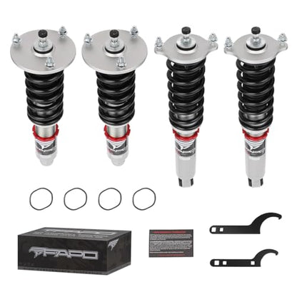 FAPO PF Coilovers 32 Level Damper for Mitsubishi Galant 1994-2003; for Mitsubishi Eclipse 1995-1999 Height Adjustable Mono-Tube Lowering Suspension Struts