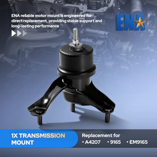 ENA Engine Motor and Trans Mount Set of 4 Compatible with Toyota 2002 2003 2004 2005 2006 Camry 2.4L Auto Trans Replacement for A4203 A4211 A4204 A4207 9211 9212 9148 9165
