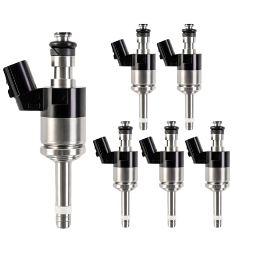 16010RLV305 Fuel Injector Set of 6 Compatible with Honda 2017-19 Pilot 3.5L - color: QMP-GN03061