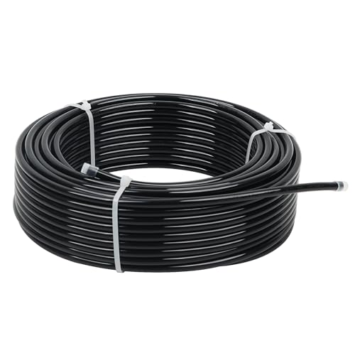 LokoCar 1/4" OD Nylon Airline 100ft DOT SAE J844 Air Brake Fluid Tube Black - size: 1/4" OD 100 Feet