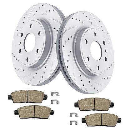 Acinoparts Front(12.80") Brake Kit for 2009-2017 Chevy Traverse 2008-2017 - size: HMBK55150