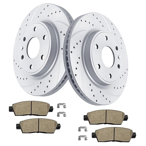 Acinoparts Front(12.80") Brake Kit for 2009-2017 Chevy Traverse 2008-2017 - size: HMBK55150