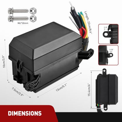 Nilight 12V Fuse Relay Box 6 Relays 4pin 40A 6 Fuses Pre-Wired Block Kit - color: Pre-Wired Box 6 Relay 6 Fuse