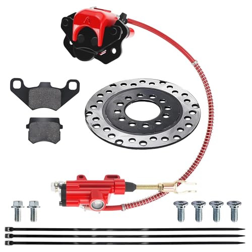PRO BAT Rear Disc Brake Master Cylinder Caliper - color: Red