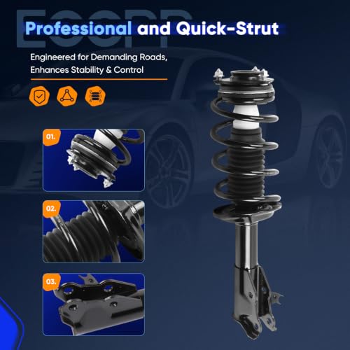 ECCPP FWD Front Struts Spring Assembly Fit for Acura CSX 2006-2011 - size: 172287 172286
