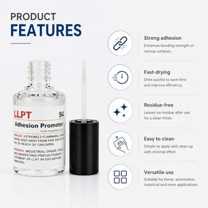 LLPT 94 Adhesion Promoter 2 Pack 18ml Bottle Primer - color: 18ml x 2 Pack