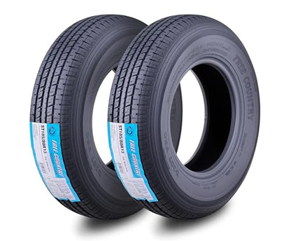 Free Country Trailer Tires ST185/80R13 6PR LR C 94N w/Scuff Guard, Set 2 - size: 185/80R13 6PR