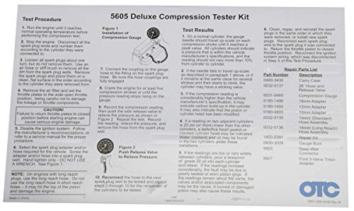 OTC 5605 Deluxe Compression Tester Kit for Gasoline Engines