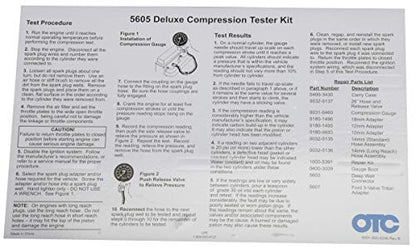 OTC 5605 Deluxe Compression Tester Kit for Gasoline Engines