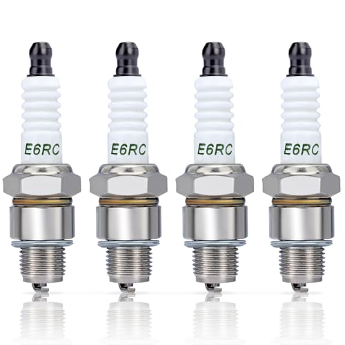 BR6HS Spark Plug for Torch E6RC Champion RL82C RL86C Robin 065-01401-50S NGK BR6HS Spark Plug 4 PACK - size: BR6HS 4pack