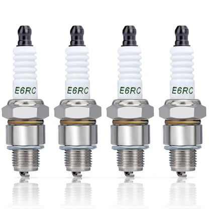 BR6HS Spark Plug for Torch E6RC Champion RL82C RL86C Robin 065-01401-50S NGK BR6HS Spark Plug 4 PACK - size: BR6HS 4pack