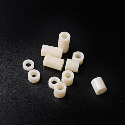 Exqutoo White ABS Round Washers ID 6.2mm, OD 11mm - color: White/6.2mm