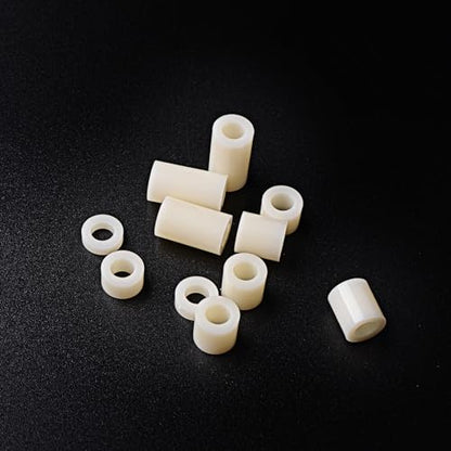 Exqutoo White ABS Round Washers ID 6.2mm, OD 11mm - color: White/6.2mm