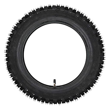Trkimal 80/100-12 Rear Tire Inner Tube Assembly Tyre for Motocross Off Road Dirt Pit Bike (80/100-12) - size: 80-100-12
