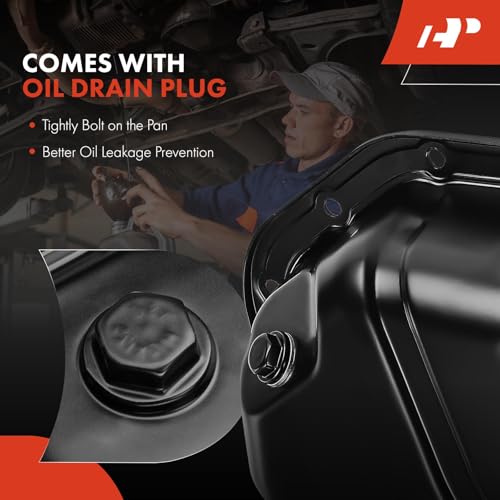 A-Premium Lower Engine Oil Pan Sump with Drain Plug