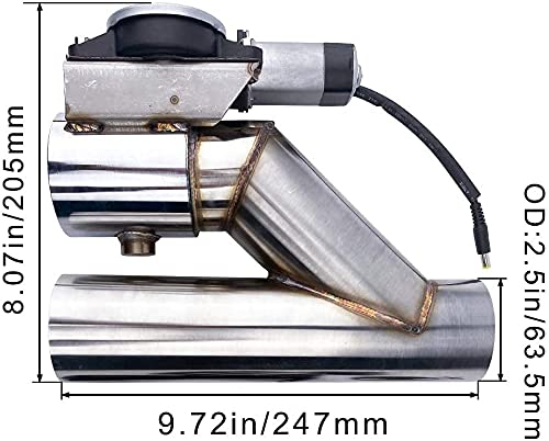 SPELAB Stainless Steel Exhaust Pipe Kit (2.5 inch) - size: 2.5 inch