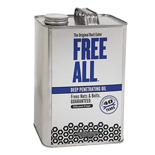 Free All Rust Eater Deep Penetrating Oil, 1 Gallon Can – Loosens Rusted Bolts, Nuts, Pipe Connections & Locks – Industrial-Grade Rust Remover, Silicone-Free Formula, Safe for Paint & Plastic Surfaces - style: 1 Gallon