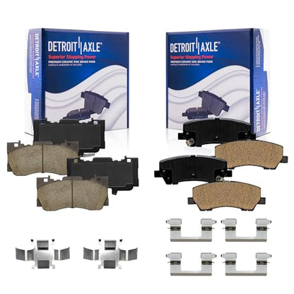Detroit Axle - Brake Pads for 15-21 Ford Mustang - size: 4P42266/Kit