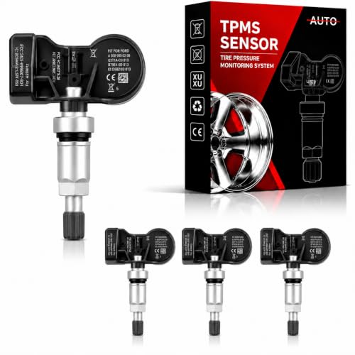 4Pack 315/433MHZ Universal Pre-Programmed TPMS Tire Pressure Monitoring Sensors Compatible with Ford Model