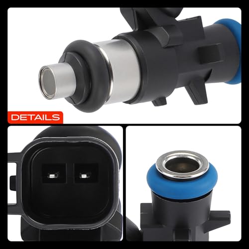 A-Premium 4 Holes Set of 6 Fuel Injectors Compatible with Jeep