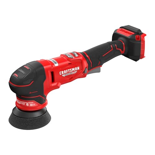 CRAFTSMAN 3 in. Dual Action Buffer Polisher, V20 Brushless Cordless Orbital Polisher, Variable Speed, Tool Only (CMCE130B)