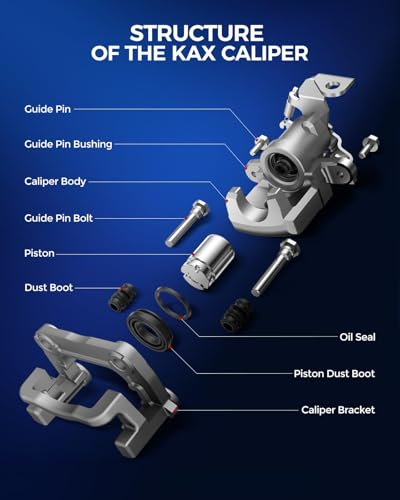 KAX Front Left Brake Caliper for 2006-2010 Ford Explorer - size: 18-B4995