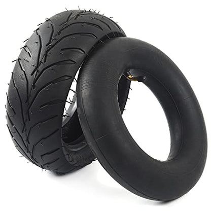 (1 Set) Universal Replacement Rear 110/50-6.5 Tire and Tube Set - Fits Most 38cc, 47cc, and 49cc Mini Pocket Bikes - Compatible with MTA1/MTA2, GP-RSR, and More - Angled Valve Stem for Easy Inflation - size: 110/50-6.5, TR-87 (1-Set)