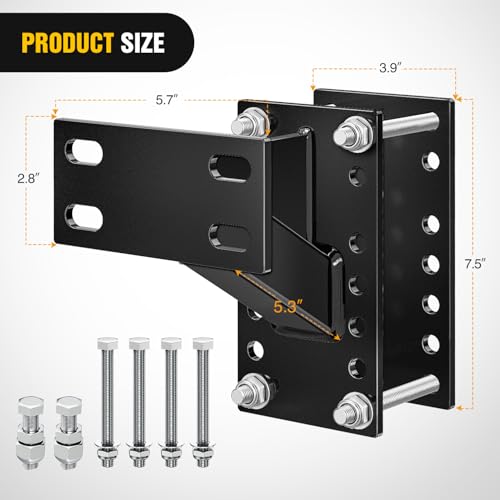 Nilight Spare Tire Carrier Fits 4 & 5 & 6 Lugs Wheels 150 Lbs - color: 4-Hole Design Spare Tire Carrier