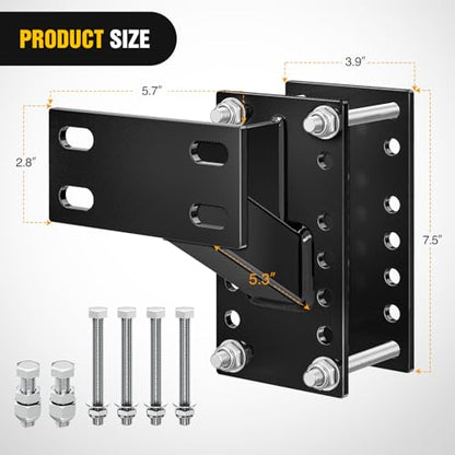 Nilight Spare Tire Carrier Fits 4 & 5 & 6 Lugs Wheels 150 Lbs - color: 4-Hole Design Spare Tire Carrier
