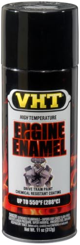 VHT Engine Enamel, Gloss, Black, 11 oz - color: Black, size: 11 Ounce (Pack of 1), style: Coating