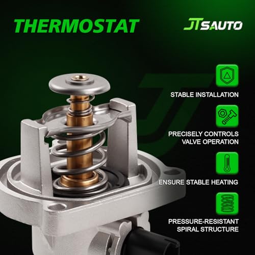 Engine Coolant Thermostat Housing Assembly for 1.8L Cruze Trax Sonic - size: 902821(Upgrade Aluminum)