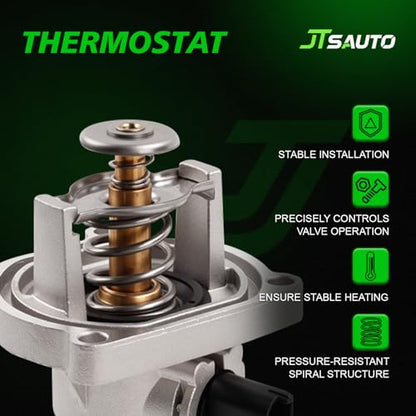 Engine Coolant Thermostat Housing Assembly for 1.8L Cruze Trax Sonic - size: 902821(Upgrade Aluminum)