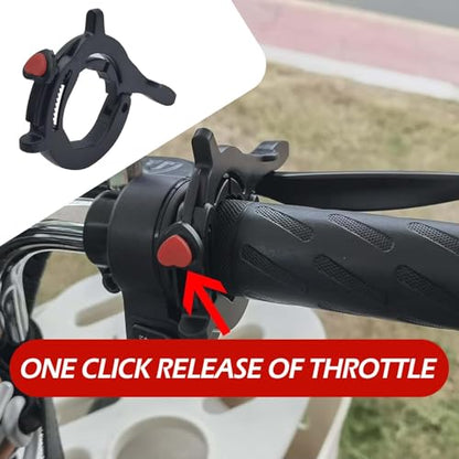 Motorcycle Cruise Control Assist, Throttle Lock, Throttle Mounted Motorcycle Cruise Assist Wrist Hand Grips (Black)