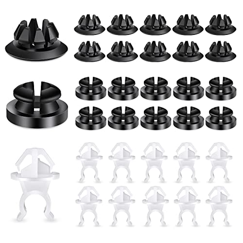 GOOACC 30PCS Hood Support Prop Rod Holder Clips 91503-SS0-003 - color: 30Pcs Hood Rod Clip