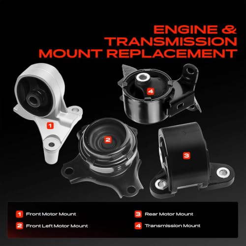 A-Premium Engine Motor Mount and Transmission Mount Kit, Set of 4 - style: Manual Transmission